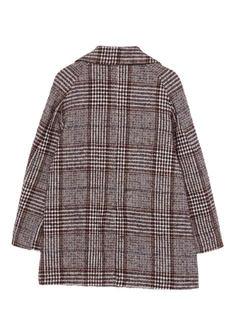 Cappotto a quadri Lù-Lù BY MISS GRANT | LL3991BORDEAUX